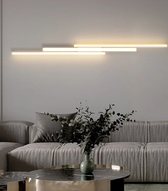 Modern LED Linear Wall Light - Minimalist Design for Living Room, Bedroom & Hallway Lighting - Energy Efficient & Sleek Home Decor