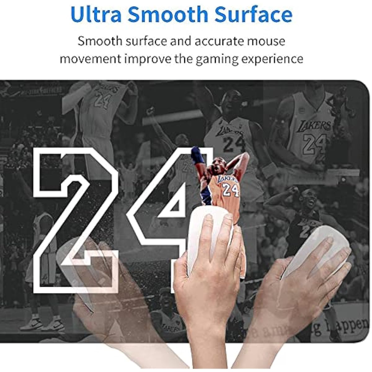 RTGGSEL 31.5x11.8 Inch Extra Large Non-Slip Gaming Mouse Pad with Stitched Edges - Waterproof Keyboard Mouse Mat for PC, Laptop & Computer Desk - Perfect for Gamers, Office Work & Home Use
