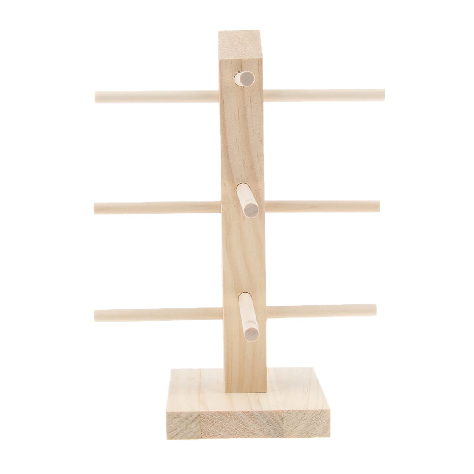 Wooden Eyewear Display Stand - Single or Double Line Sunglasses & Glasses Organizer Rack - Natural Wood Frame Holder for Eyewear Shop, Retail Store, or Home Use (Color: 3)