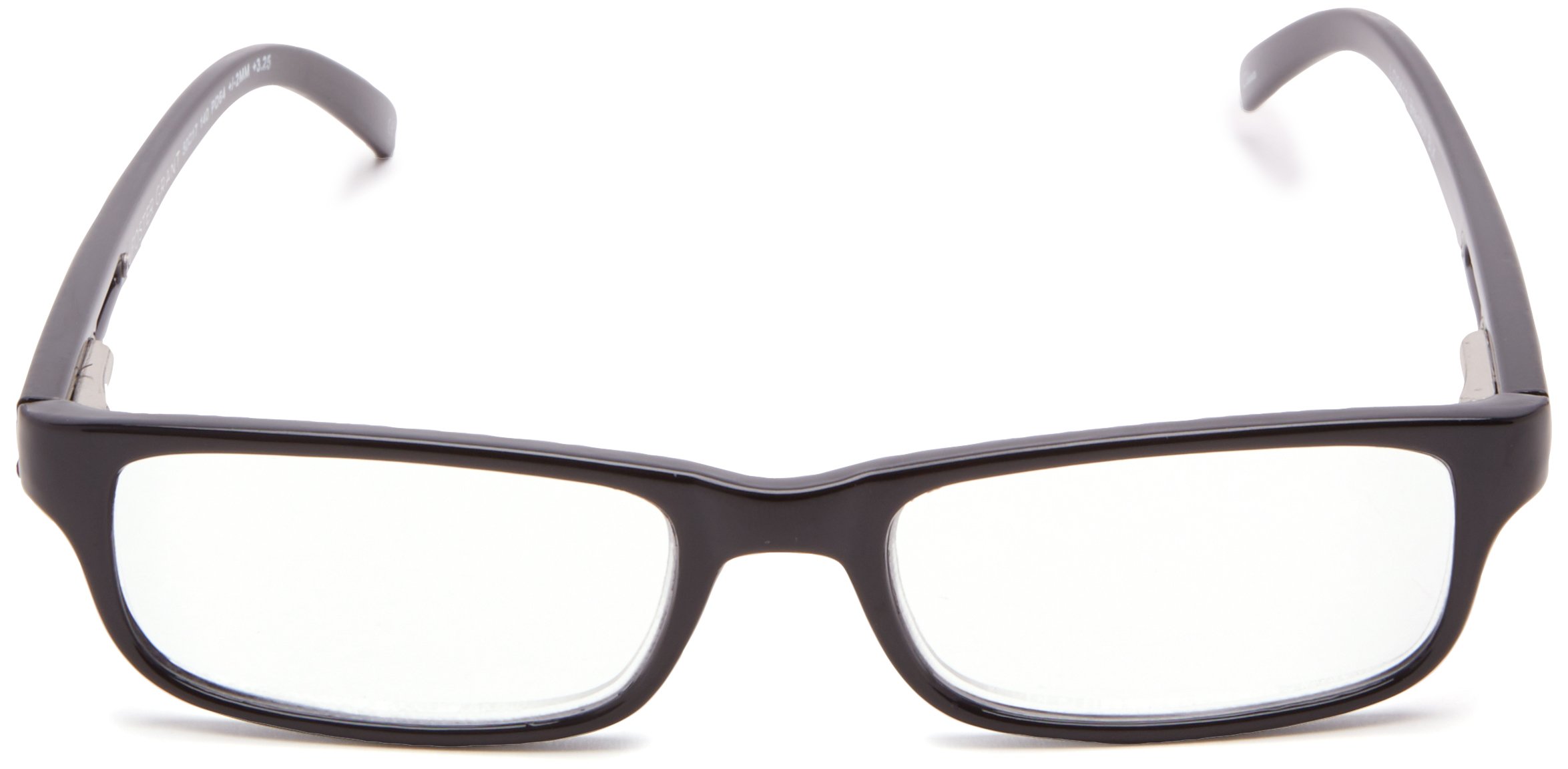 Foster Grant Men's Brandon Rectangular Reading Glasses - Classic Eyewear for Reading & Computer Use - Lightweight & Comfortable for Daily Wear