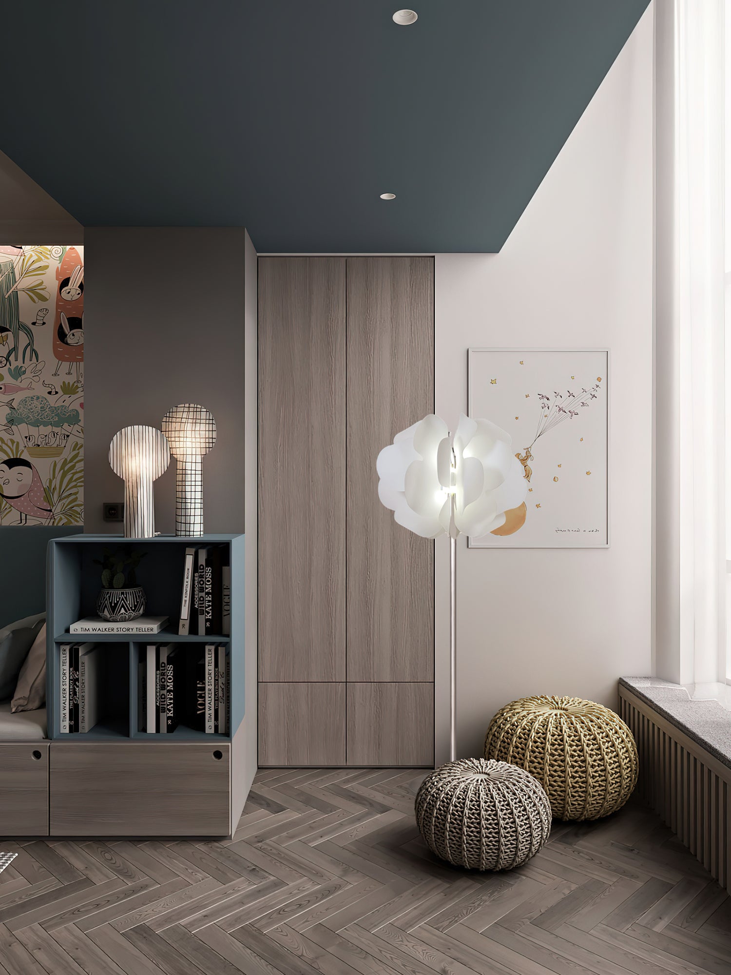 Modern Acrylic Flower Floor Lamp - Elegant Home Decor Lighting for Living Room, Bedroom, or Office - Soft Ambient Light with Adjustable Brightness