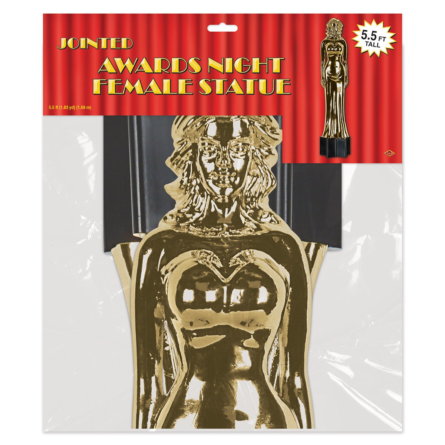 12 Pack Beistle Jtd Awards Night Female Party Statuette Cutouts - Perfect for Award Ceremonies, Themed Parties & Photo Booths