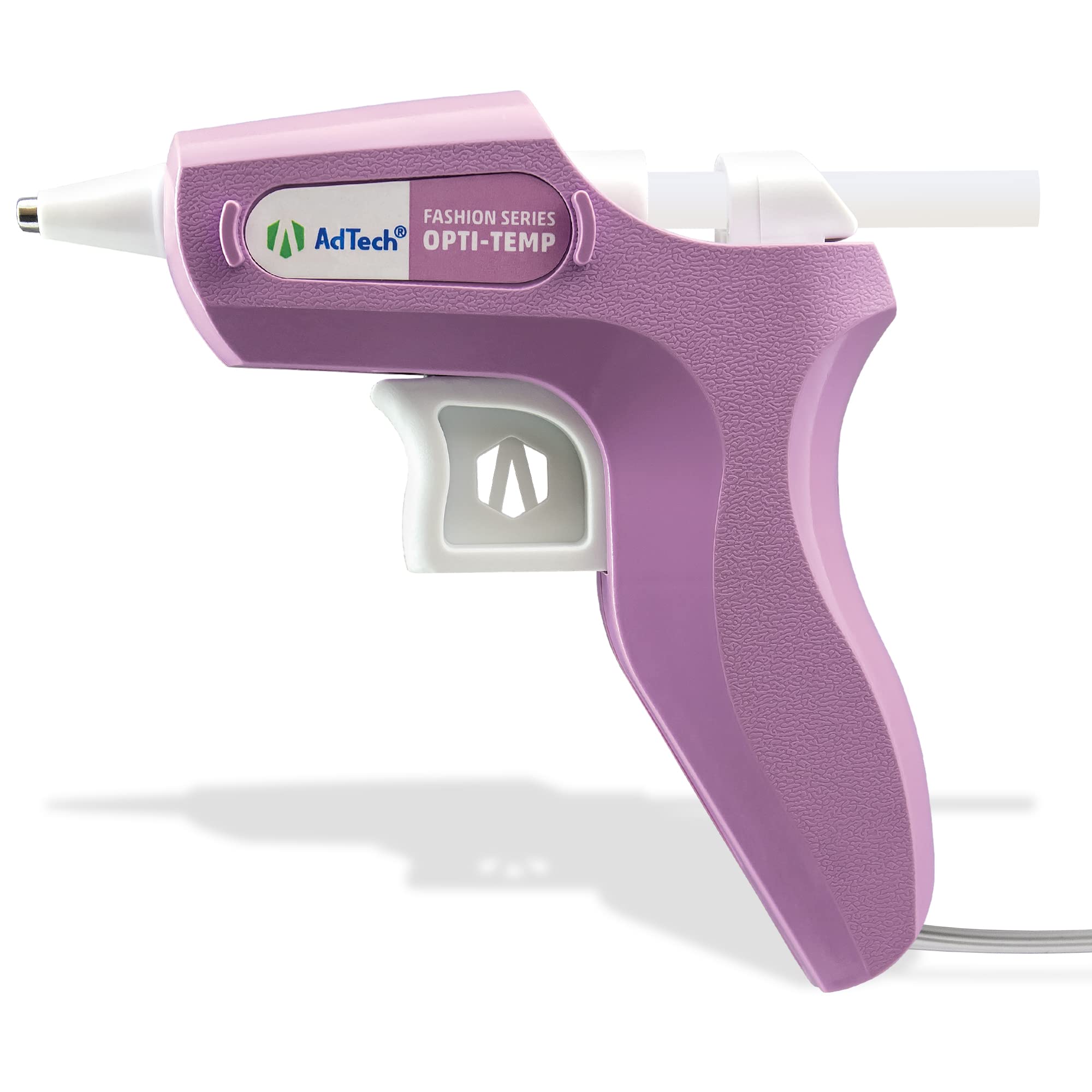 AdTech Premium Mini Hot Glue Gun - Fast Heating, Low Temp Safe, Lavender Craft Glue Gun for Scrapbooking, DIY Projects, Home Decor, Jewelry Making & School Crafts - Perfect for Arts, Repairs & Creative Gifts