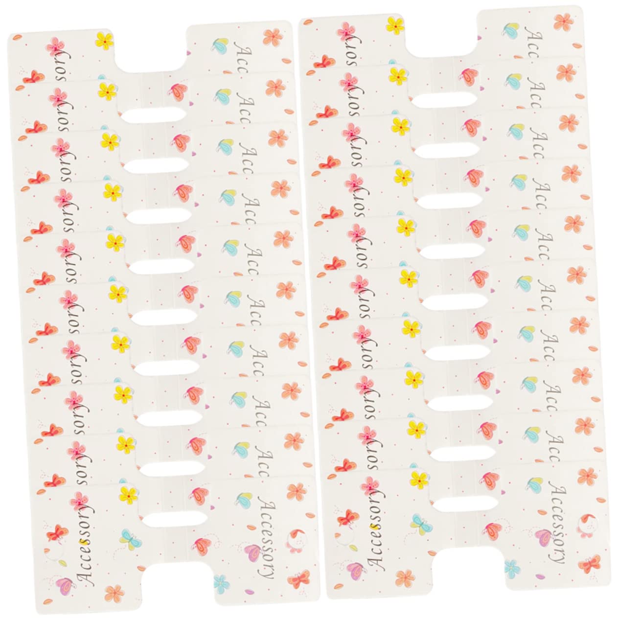 Alipis 200pcs Foldable Hair Bow Display Cards - Hair Clip Organizer & Pin Holder for Salon, Boutique, and Retail Store Displays