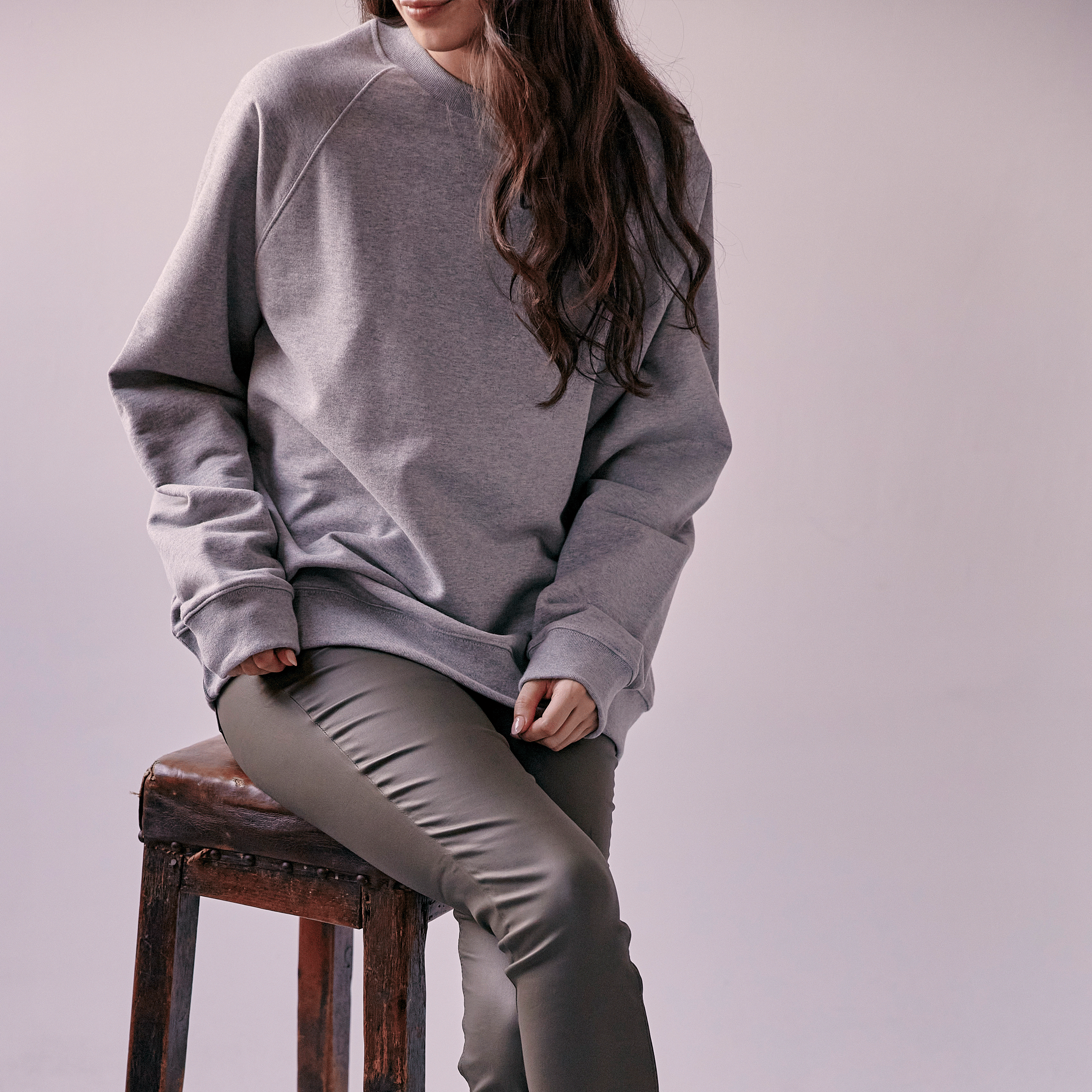 Premium Grey Marl Sweatshirt for Men & Women - Soft Cotton Blend, Comfortable & Stylish - Perfect for Casual Wear, Gym, Lounge & Outdoor Activities