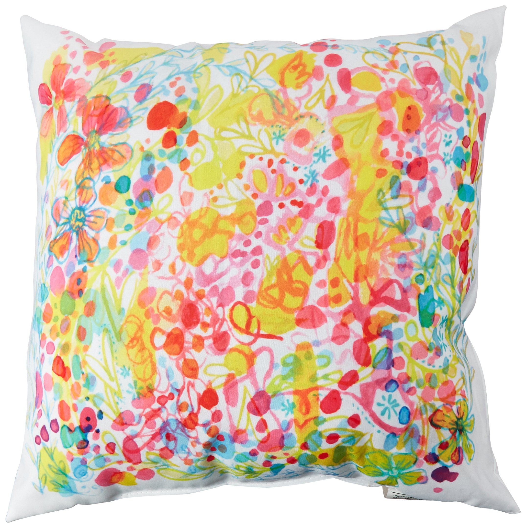 Stephanie Corfee Bubble Garden Throw Pillow 18x18 Inch - Modern Boho Home Decor for Living Room, Bedroom & Outdoor Patio