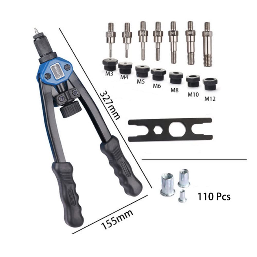 Professional Hand Rivet Nut Tool Kit - 13