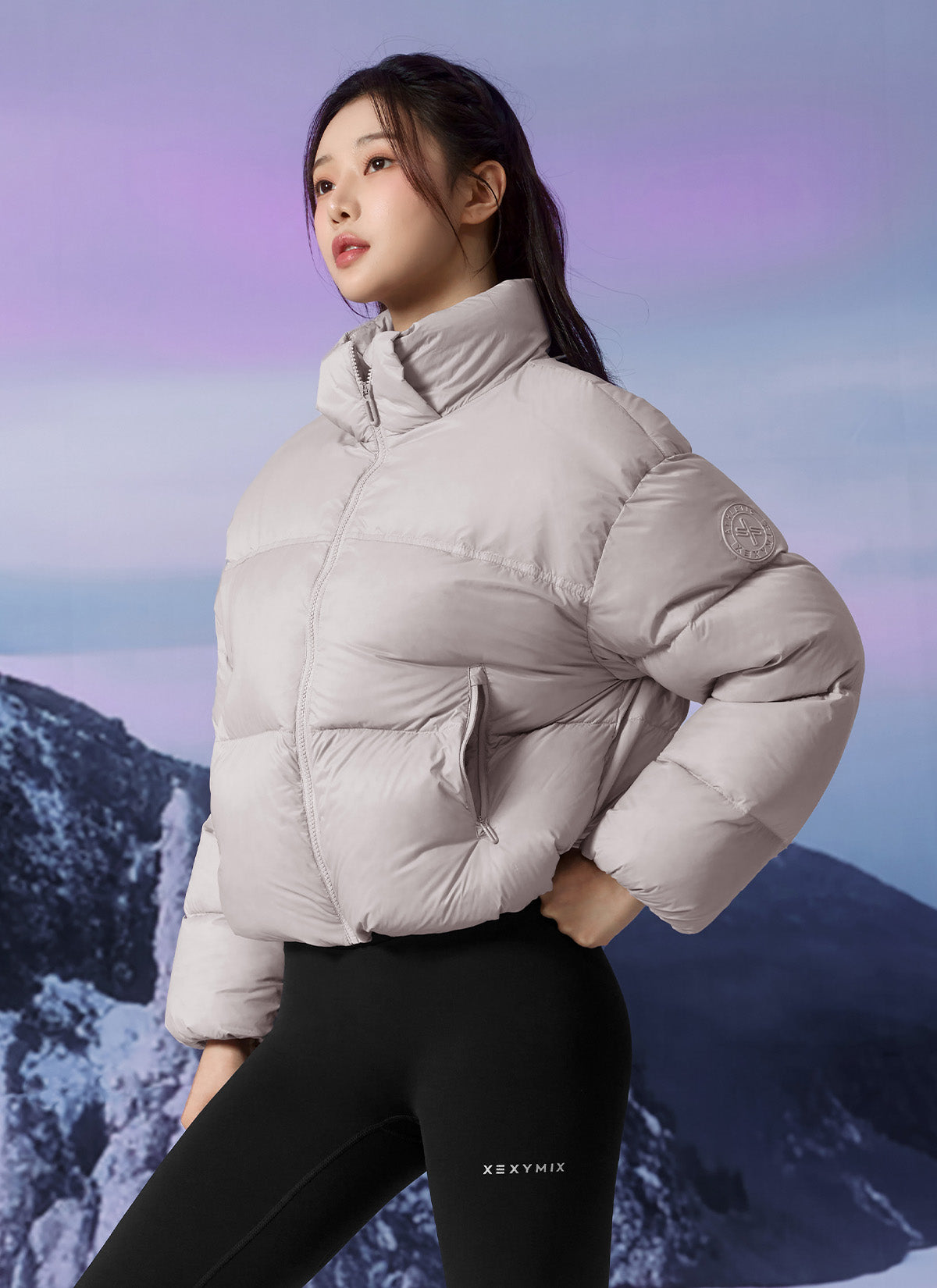Detachable Hood Goose Down Jacket for Men & Women - Warm Winter Coat with Removable Hood - Perfect for Skiing, Hiking & Outdoor Activities