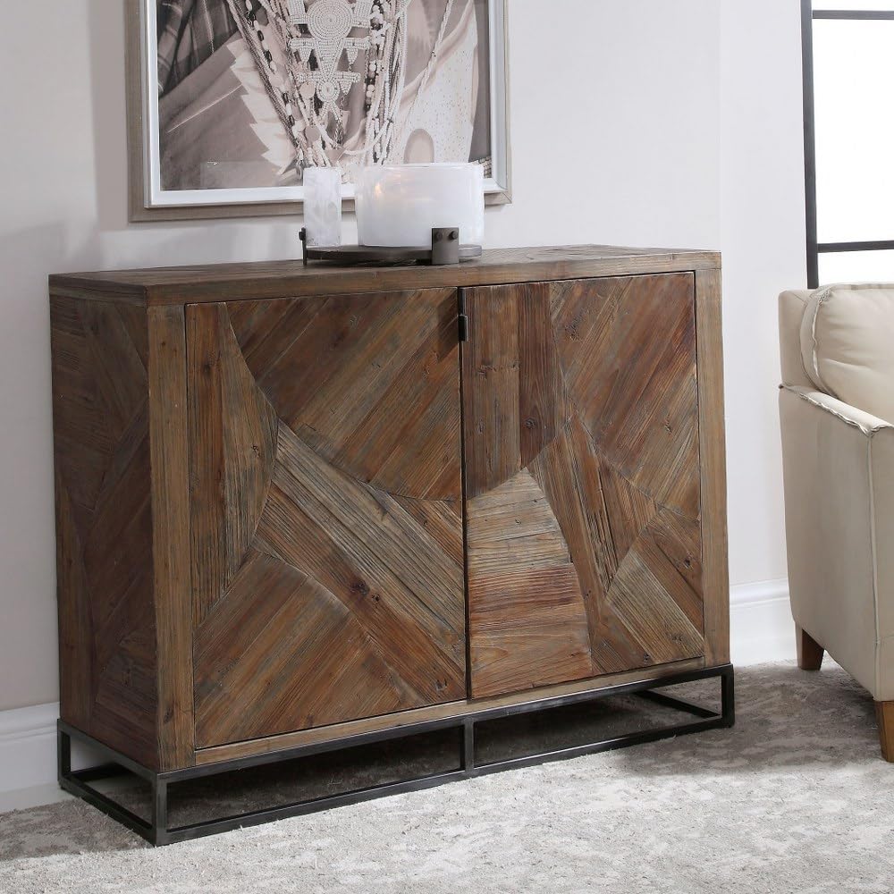 52 Inch 2 Door Storage Cabinet with Adjustable Shelves - Modern Home & Office Organization Solution for Bedroom, Living Room or Garage Storage
