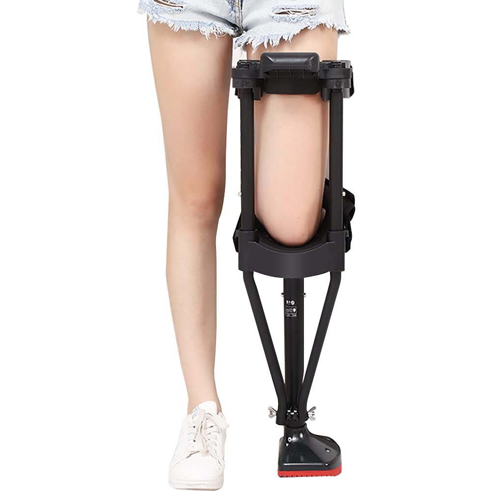 Hands Free Crutches for Walking Support - Pain Relief Knee Crutch Mobility Aid for Foot & Ankle Injuries (Left Leg) - Ideal for Post-Surgery Recovery, Arthritis & Mobility Assistance