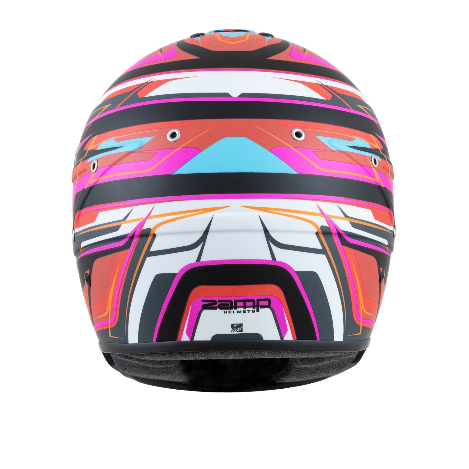 Zamp RZ 70E Matte Black Racing Helmet - FIA 8859 & Snell SA2020 Certified - Lightweight Motorcycle & Auto Racing Safety Gear for Track & Street Use