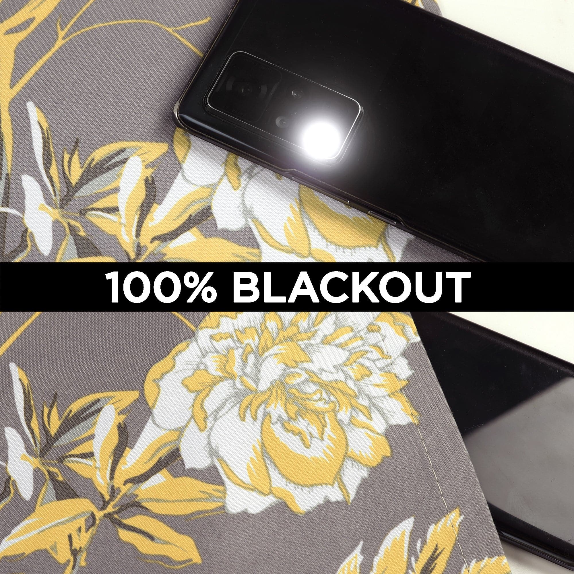 Farmhouse Style Blackout Curtains with Bird & Flower Design - Thermal Insulated Grommet Window Panels for Living Room & Bedroom - Noise Reducing & Energy Saving Home Decor