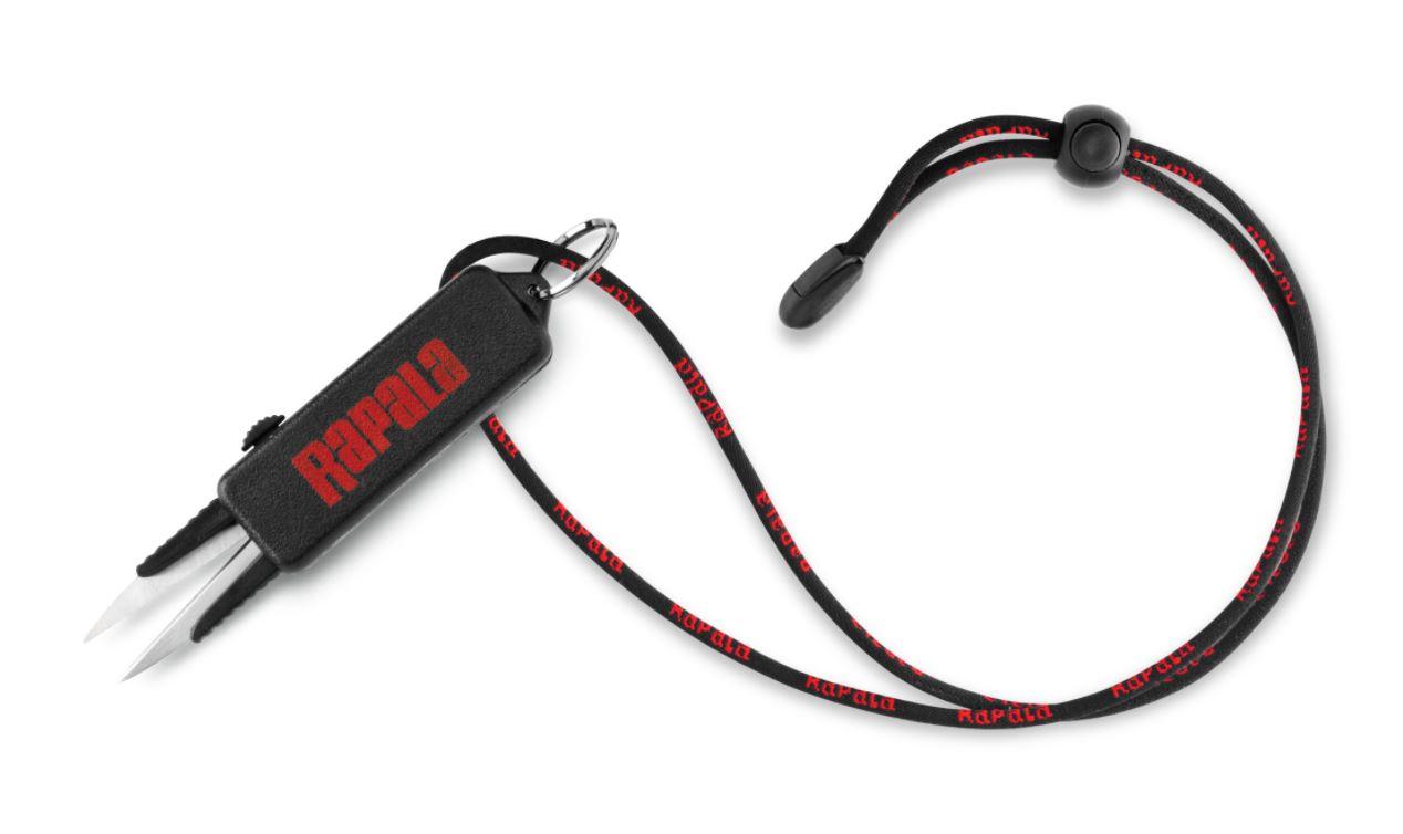 Rapala RSLS EZ Stow Fishing Line Scissors - Sharp Stainless Steel Blades for Cutting Braid, Monofilament & Fluorocarbon - Perfect for Anglers, Boating & Outdoor Fishing Gear Accessories