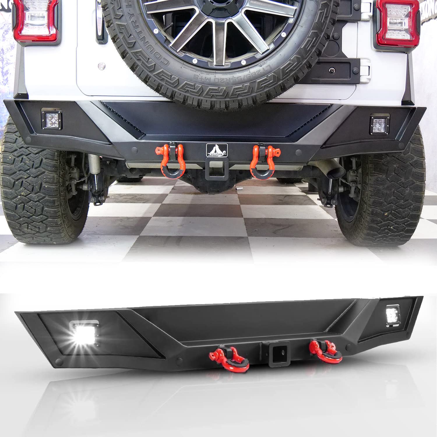 2018-2025 Jeep Wrangler JLU & Unlimited JL Rear Bumper with 2