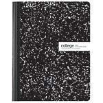 College Ruled Marble Composition Notebook - 9.8x7.6in White Paper - for School & Office Use