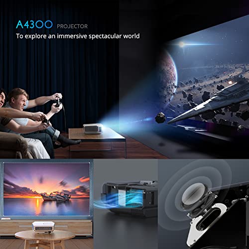 1080P Full HD LED Projector for Home Theater & Business Presentations - Compatible with Laptop, Phone, Android, TV via HDMI/USB | Perfect for Movie Nights, Office Meetings & Classroom Teaching