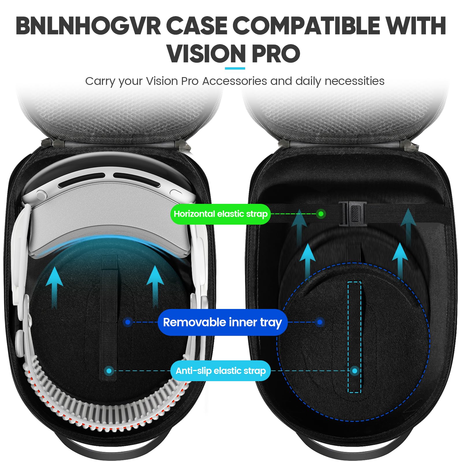 Premium Carbon Fiber Hard Carrying Case for Oculus Meta Quest 3S/Quest 3/Quest 2 - Protective Travel Storage Solution for VR Headset, Controllers & Official Accessories | Perfect for Gaming, Travel & Home Organization