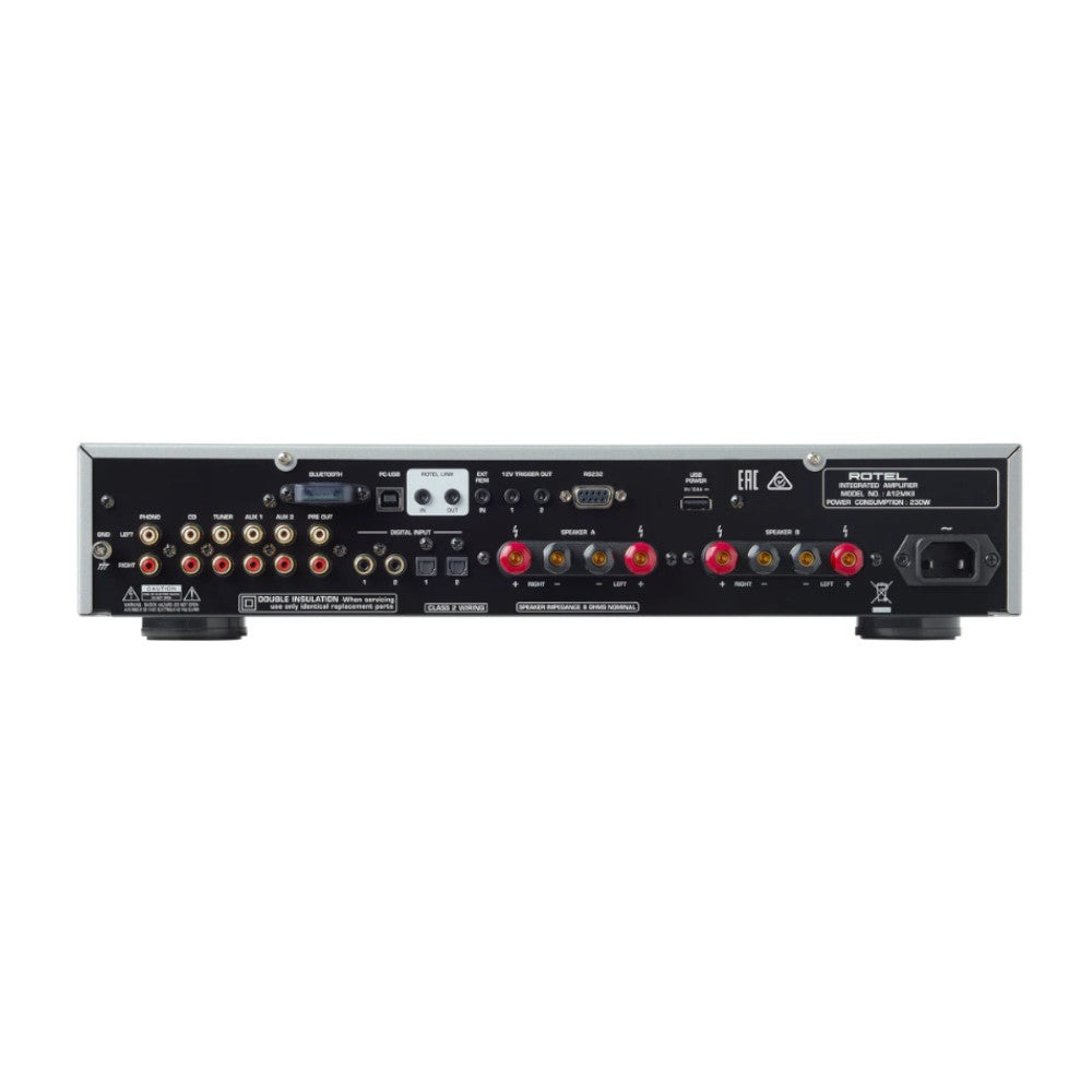 Rotel A12 MKII Integrated Stereo Amplifier - High-Fidelity Audio for Home Theater & Music Listening