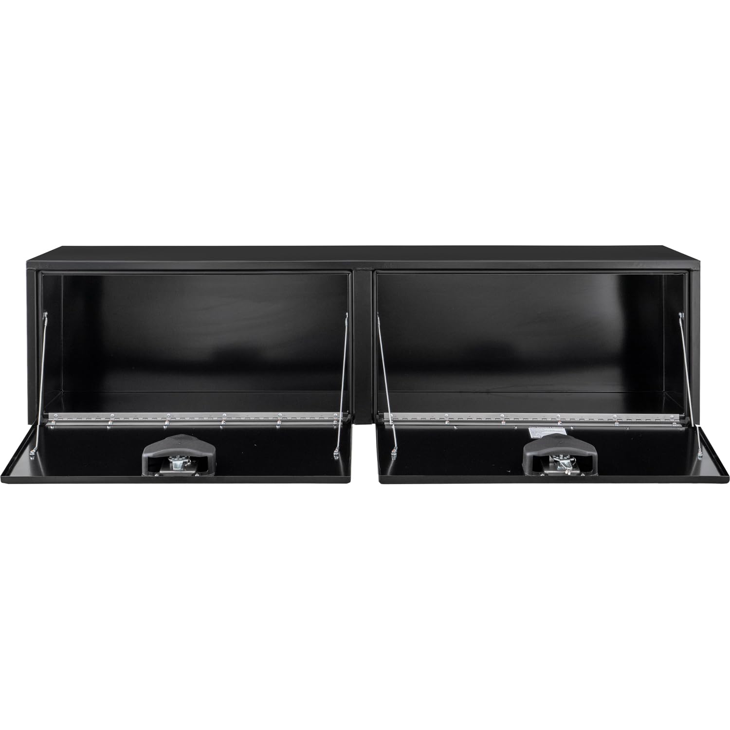 Buyers Products 1702325 Black Steel Underbody Truck Tool Box - 18x18x72 Inch Lockable T-Handle Storage Chest | Heavy-Duty Truck Bed Organizer for Tools & Equipment | Made in USA | Perfect for Pickup Trucks, Work Vans & Commercial Vehicles