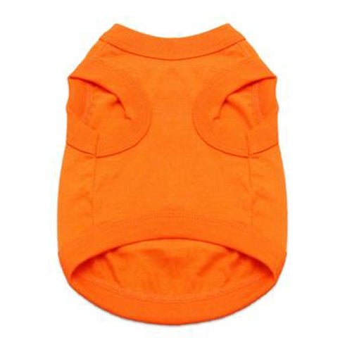 Premium Cotton Dog Tank Top - Sunset Orange Color - Comfortable & Breathable Pet Apparel for Summer Outdoors & Playtime