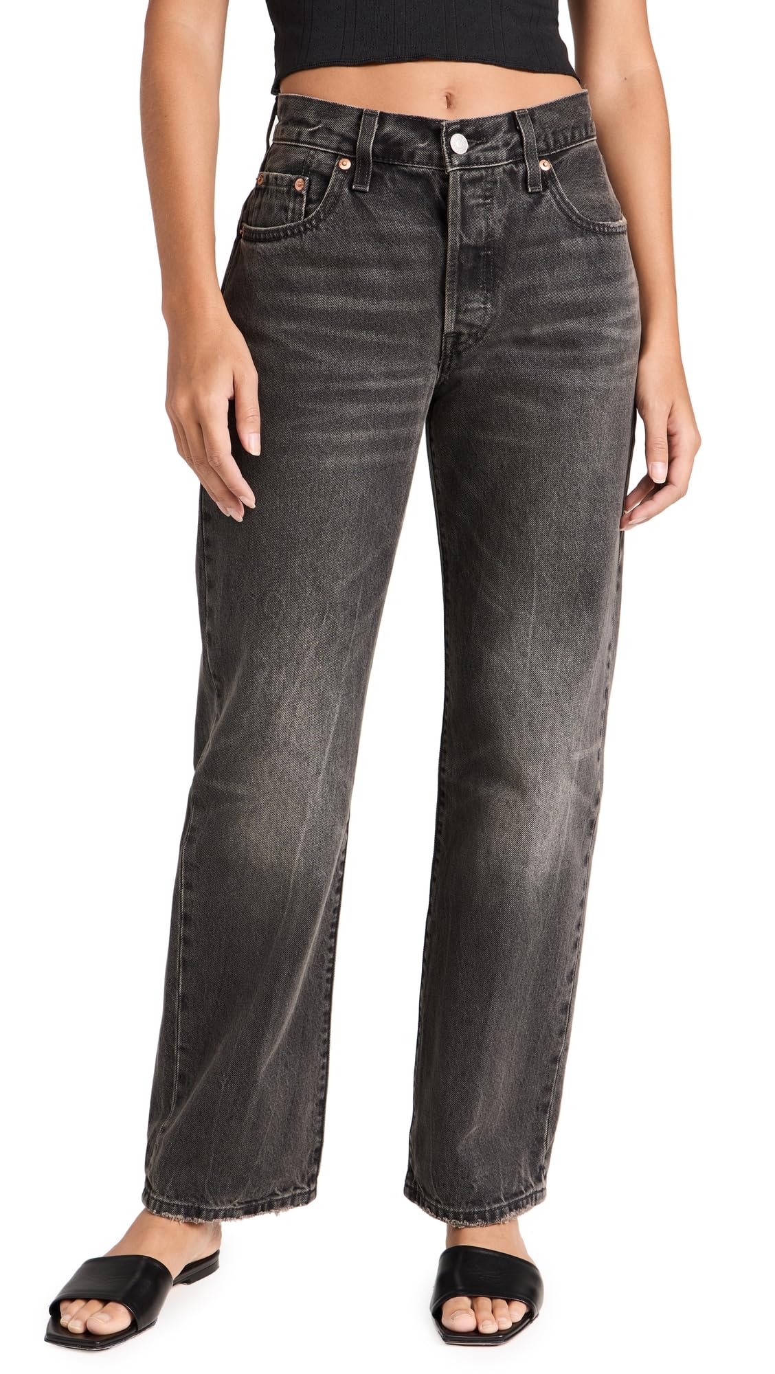 Levi's Women's 501 90s High Rise Straight Leg Jeans - Vintage Denim Pants for Casual Wear & Everyday Outfits