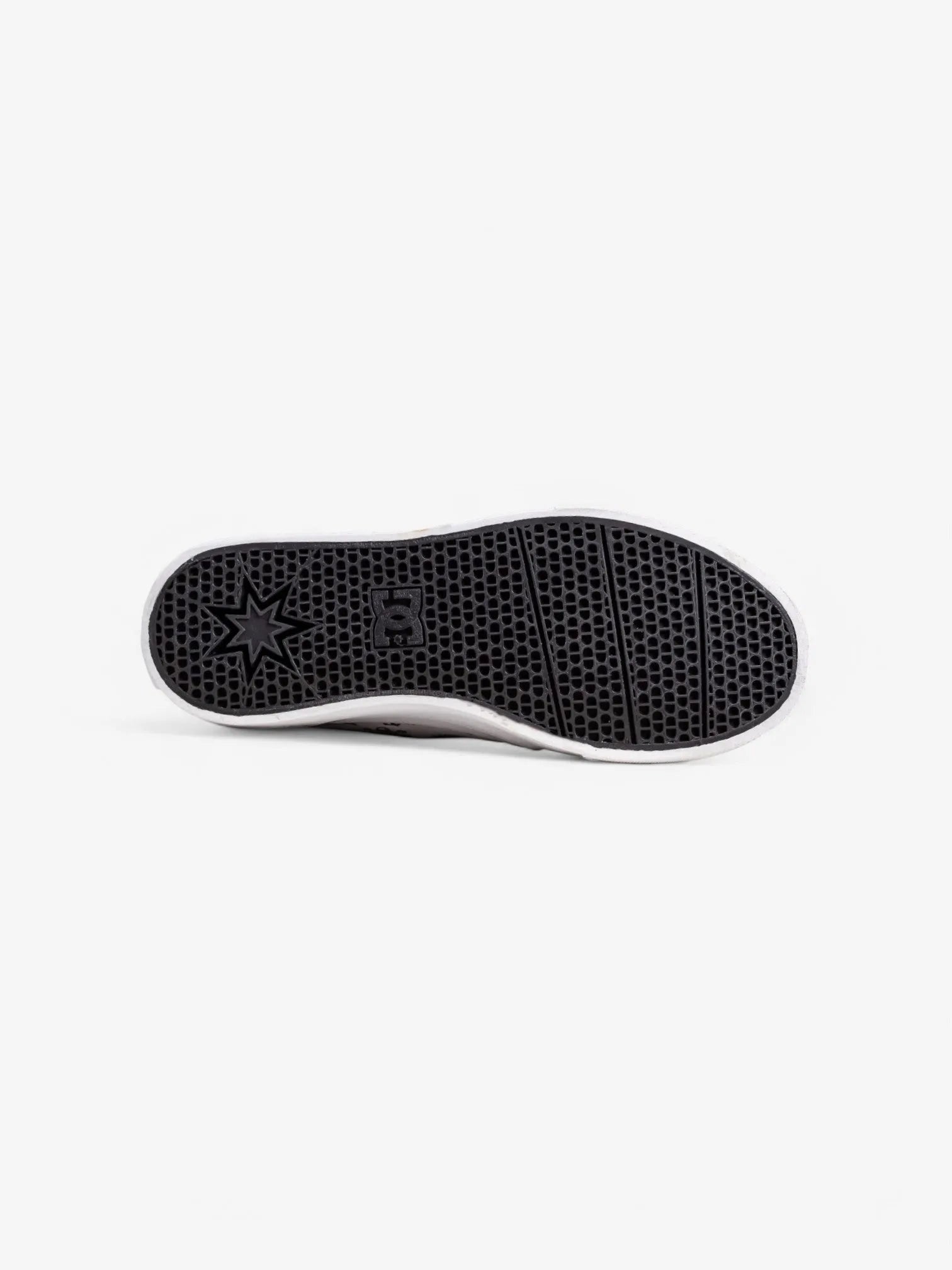DC New Trase Platform TX Sneakers - White & Grey Print | Skate Shoes for Men & Women | Perfect for Streetwear & Casual Outfits