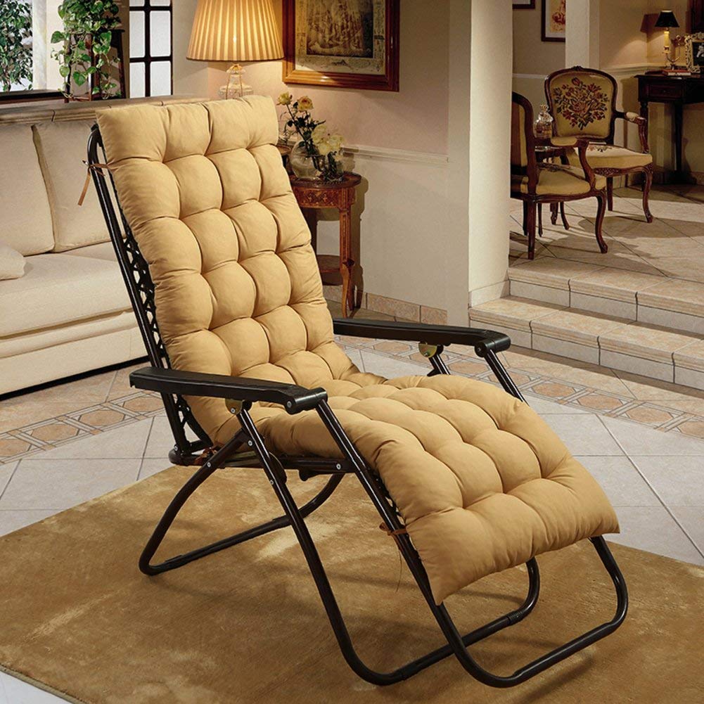 Premium Thickened Rocking Chair Cushions - Extra Long 48x120cm (19x47in) Wicker Chair Pads - Overstuffed Patio Furniture Cushions in Wine Red - Perfect for Outdoor Lounge Chairs, Porch Swings & Garden Benches - Water-Resistant & Comfortable for Relaxing