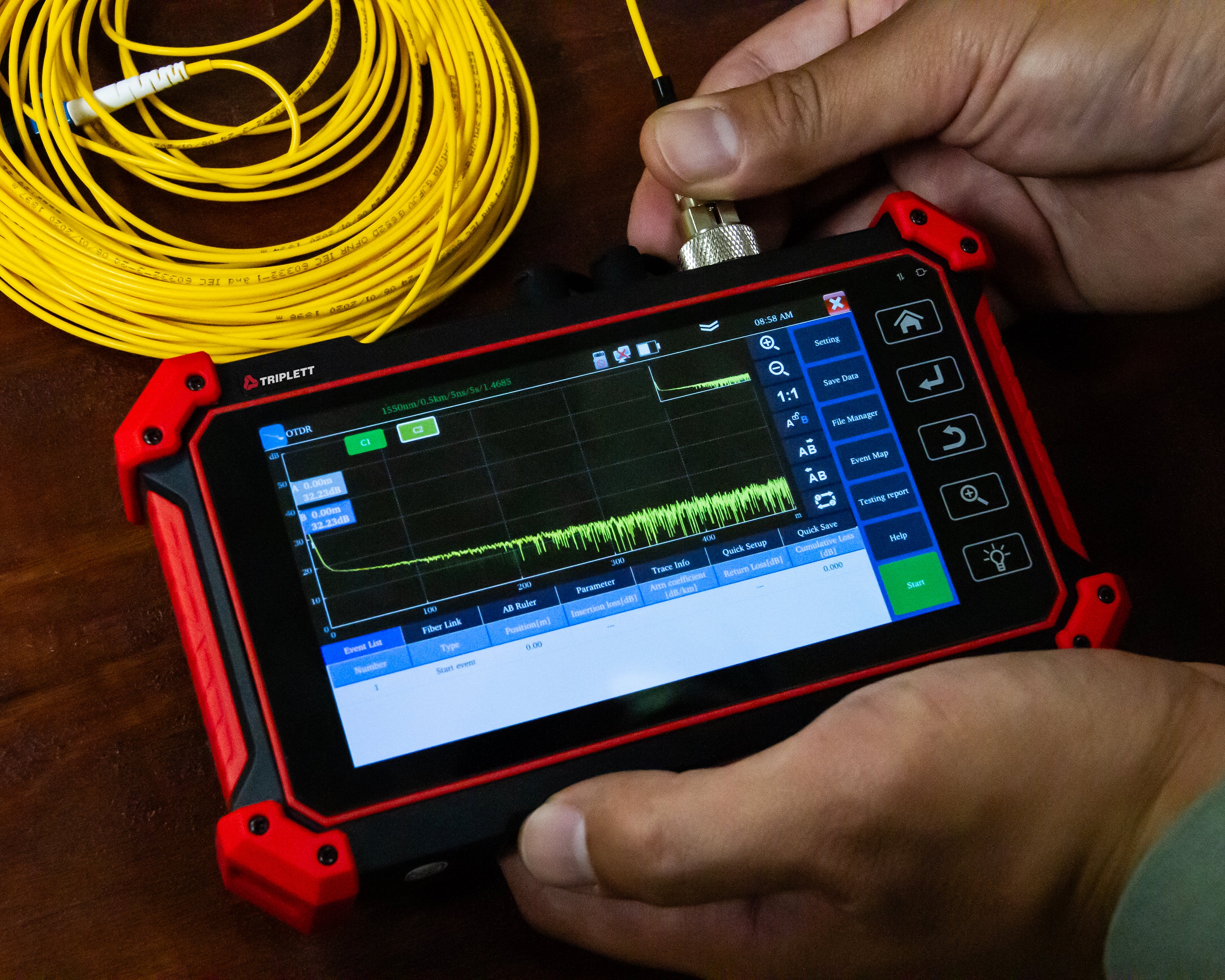 Professional Multi-Function OTDR Network Tester (OTDR1315) - High-Precision Fiber Optic Cable Testing for Telecom & Data Centers