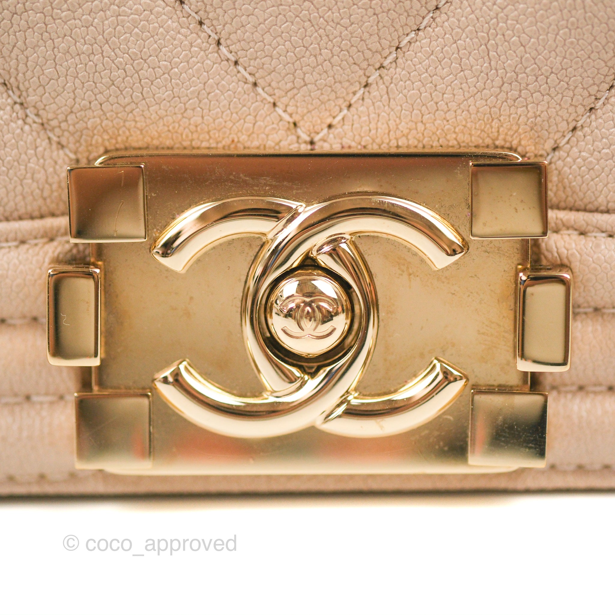 Chanel Chevron Medium Boy Bag in Nude Pink Caviar Leather with Gold Hardware - Perfect for Date Night & Special Occasions