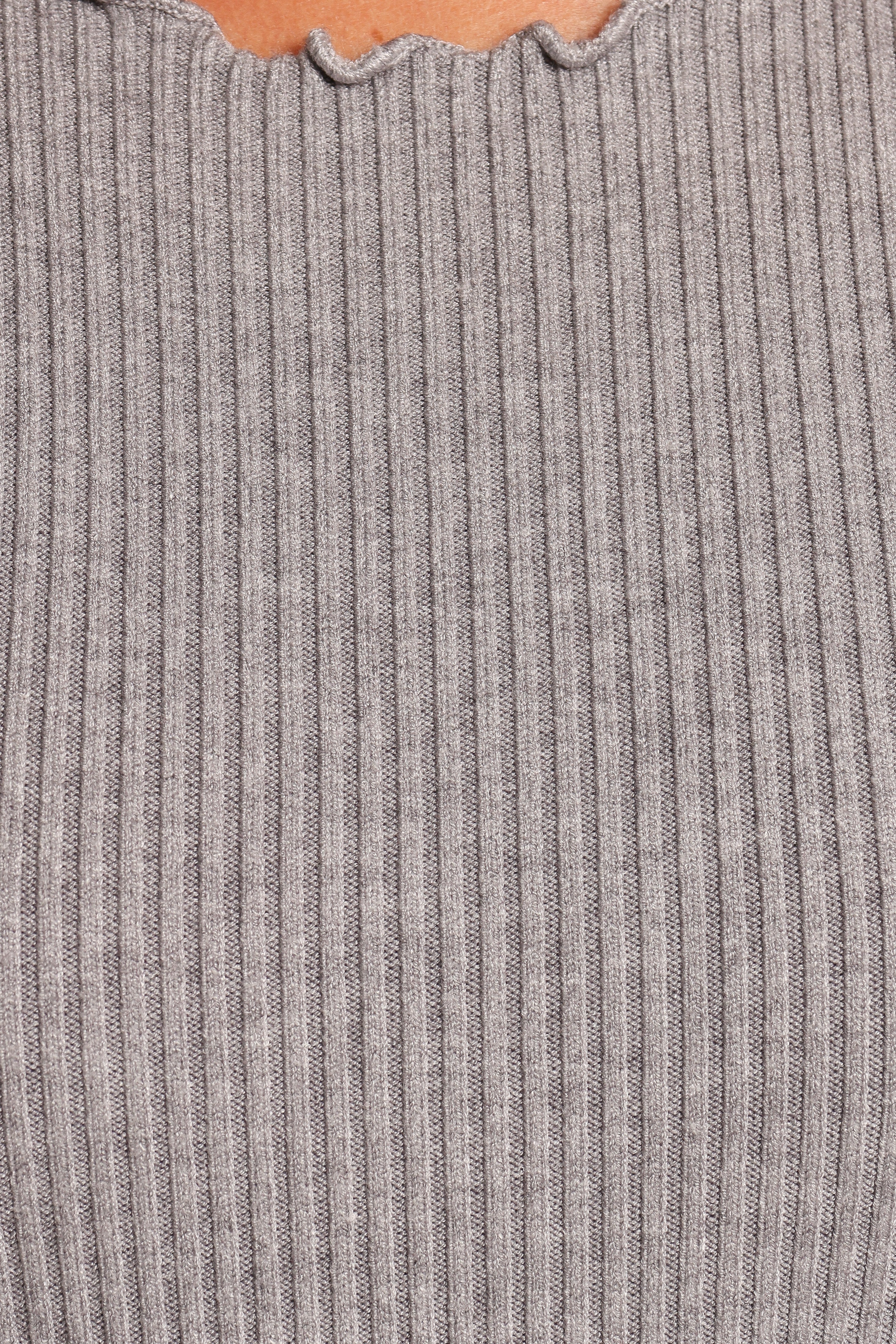 Kya Short Sleeve Knit Top for Women - Light Grey Casual T-Shirt | Perfect for Everyday Wear, Office & Weekend Outfits
