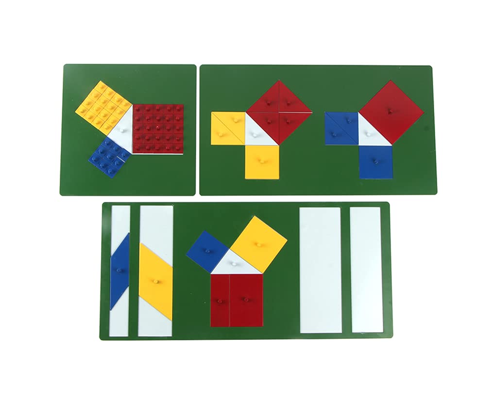 Montessori Pythagorean Theorem Math Learning Toys for Kids - Early Education Puzzle Teaching Aids | Kindergarten Classroom & Homeschool STEM Activities