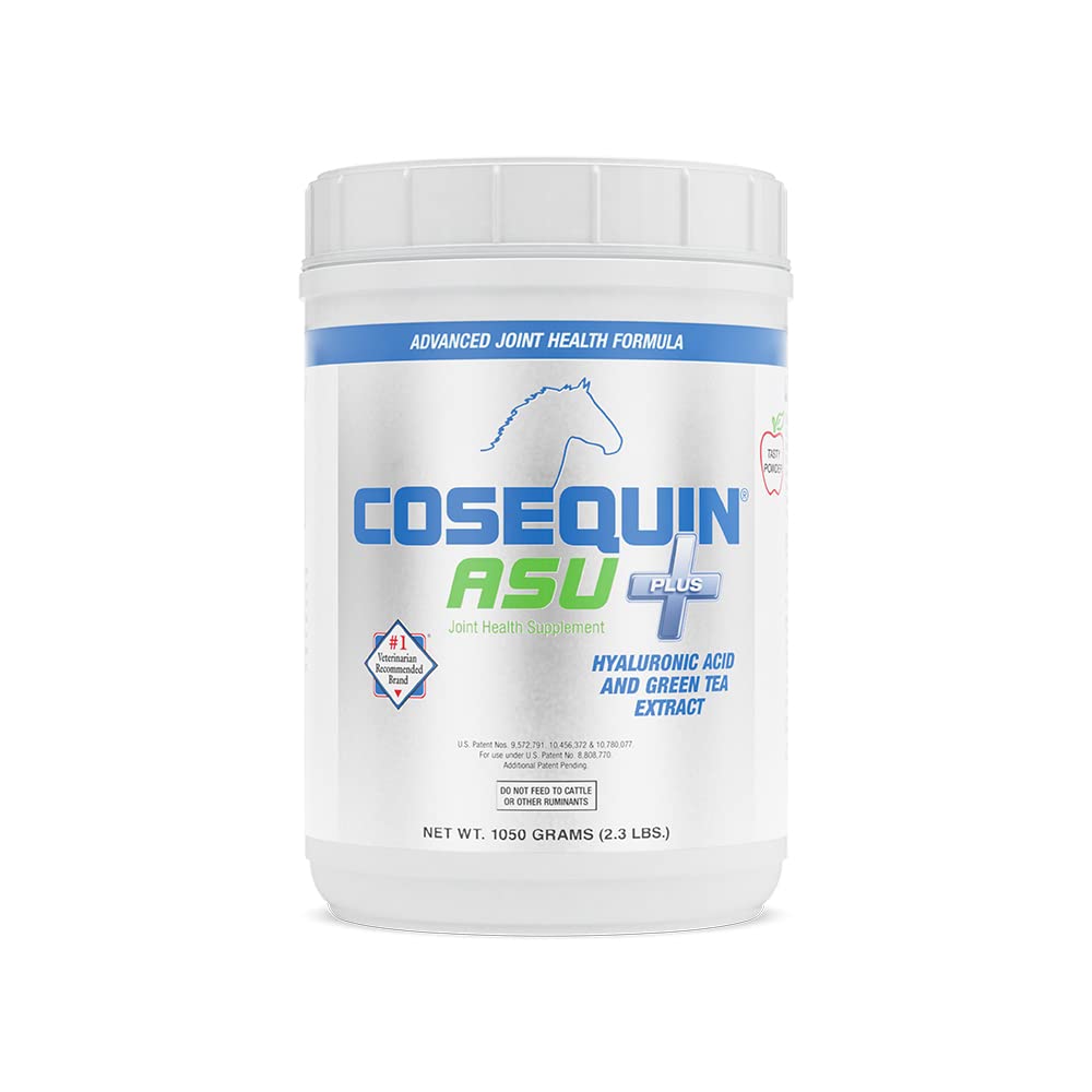 Nutramax Cosequin ASU Joint Health Supplement for Horses - Powder with Glucosamine, Chondroitin, MSM, ASU, Green Tea Extract & Hyaluronic Acid, 1050g - Supports Mobility & Comfort for Active & Senior Horses