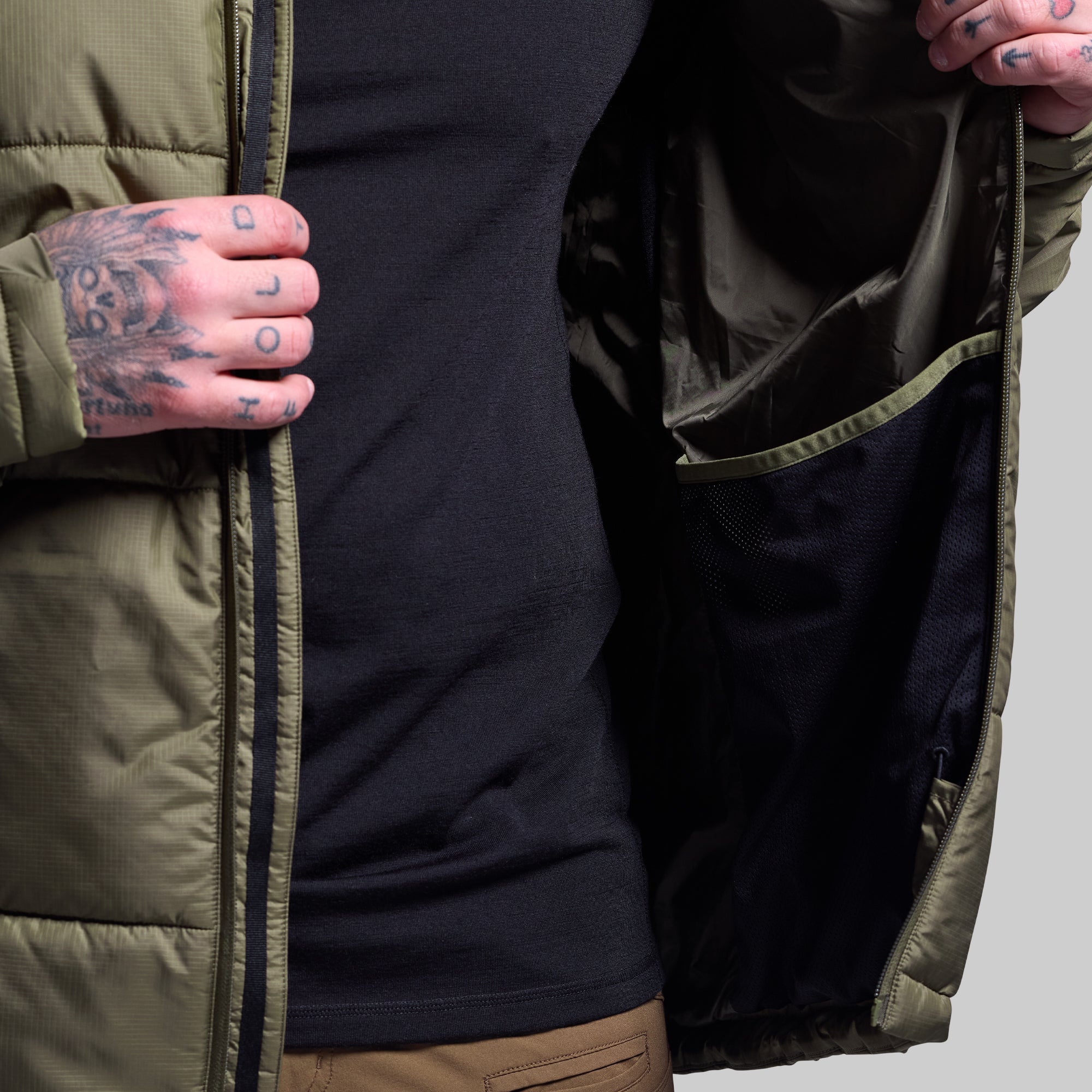 Men's Tundra Jacket 2.0 - Waterproof Windproof Winter Coat (OD Green) for Outdoor Hiking, Camping & Snow Activities