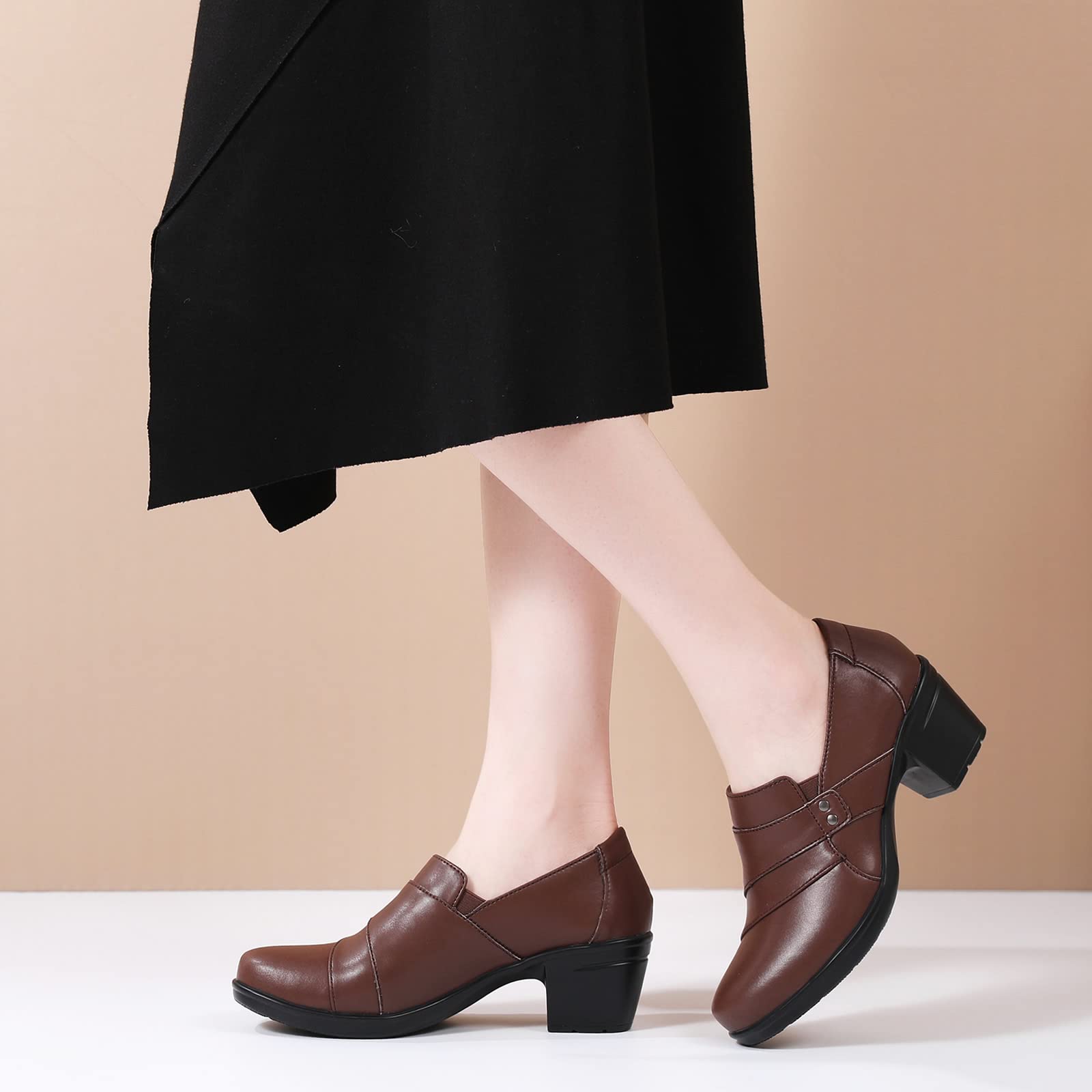 Women's Comfortable Loafers & Slip-Ons - Casual Dress Shoes for Work, Office & Business | Breathable Pumps for All-Day Wear | Perfect for Professional Outfits, Commuting & Business Meetings