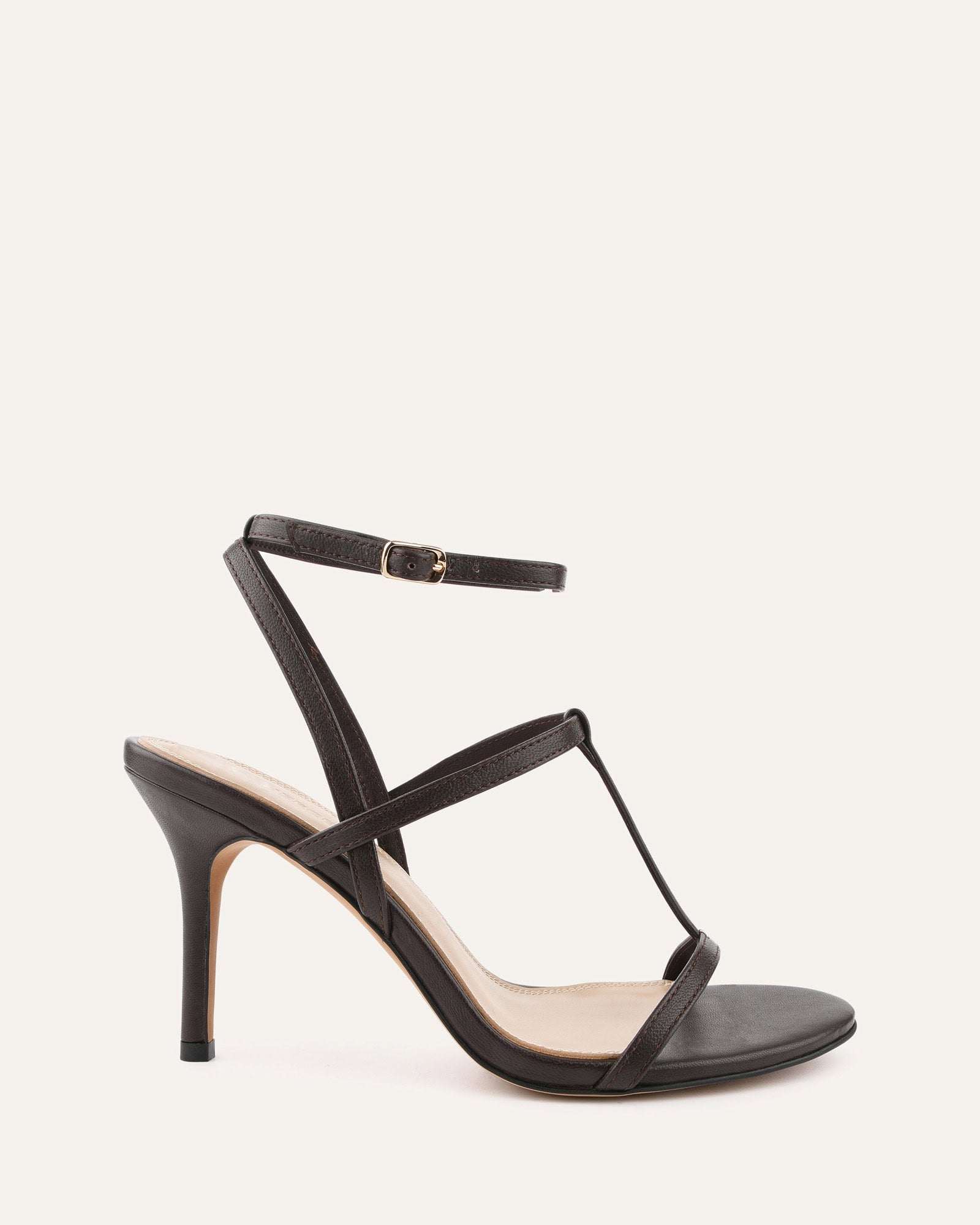 Lacey High Heel Sandals for Women - Genuine Cacao Leather Strappy Summer Dress Shoes | Perfect for Weddings, Parties & Date Nights