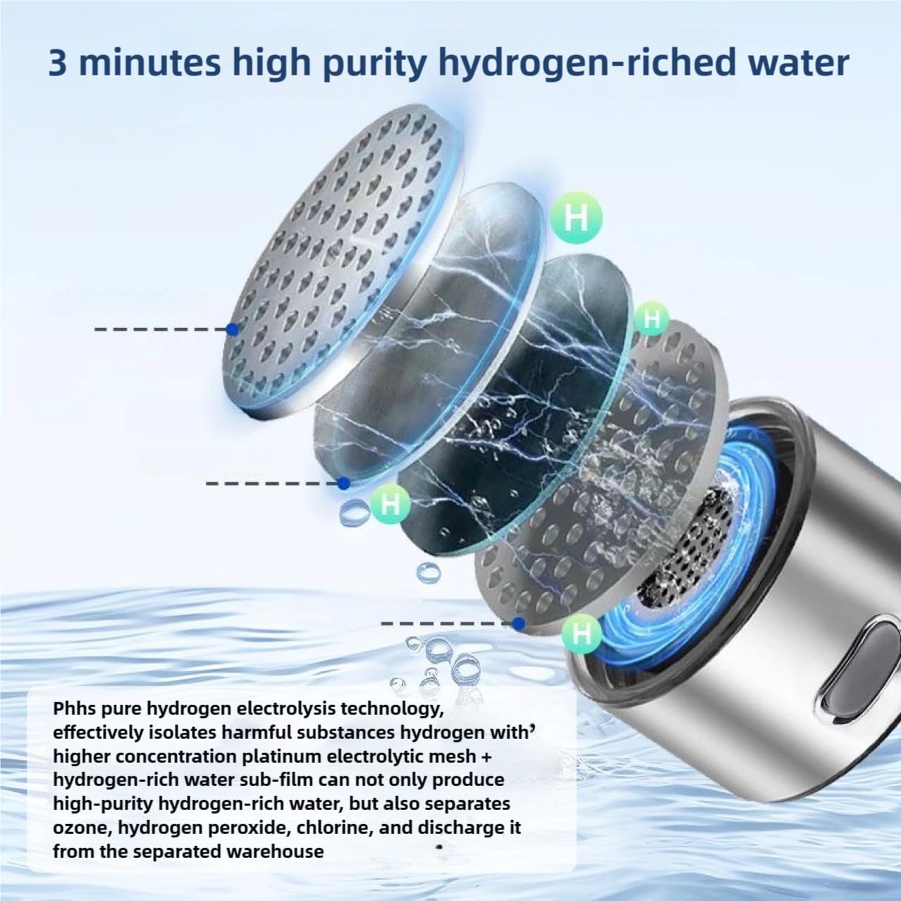 Premium Hydrogen Water Bottle Generator with SPE & PEM Technology - 2500-3000ppb H2 Infuser for Office & Travel - Portable Water Ionizer for Health & Wellness - Perfect for Hydration On-The-Go & Active Lifestyle