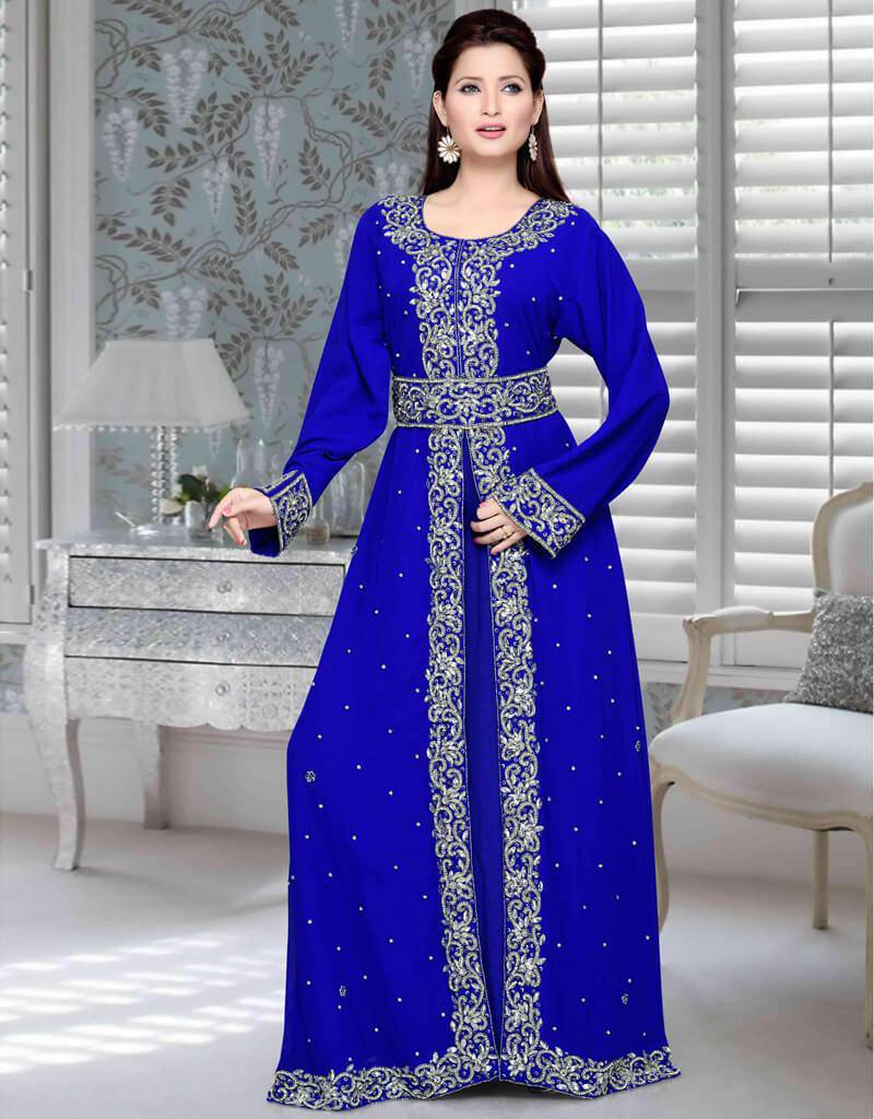 Elegant Cuff Sleeve Kaftan Dress for Women - Boho Chic Flowy Maxi Dress for Beach, Vacation & Summer Outfits