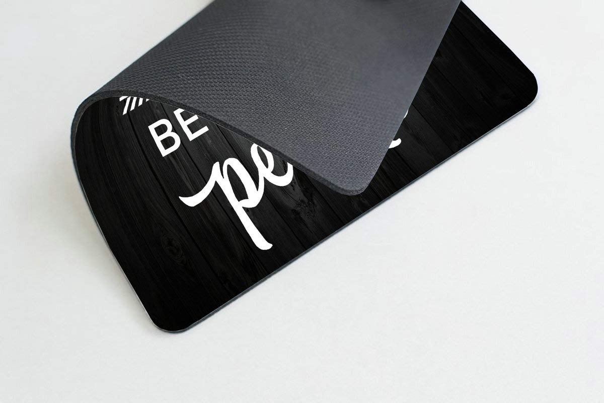 Custom Smooffly Gaming Mouse Pad - Motivational Work Hard & Be Nice Quote - Non-Slip Desk Mat for Office & Home Workspace - Perfect for Gamers, Professionals & Students