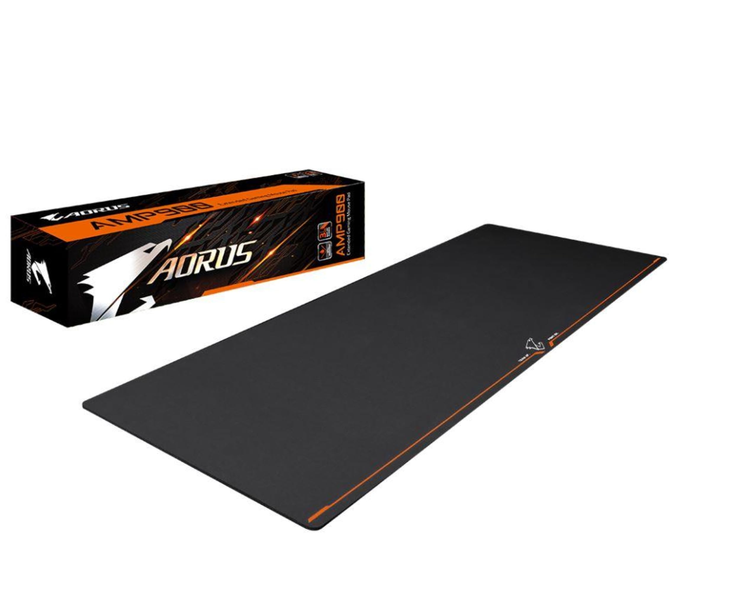 Gigabyte Aorus AMP900 Extended Gaming Mouse Pad - Large Non-Slip Surface for PC, Mac, Laptop - Perfect for FPS, MOBA, eSports & Office Work