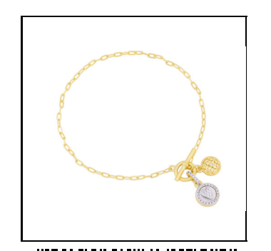 FR Sentiments Heart Charm Chain Bracelet - Elegant & Dainty Jewelry for Women, Perfect for Valentine's Day, Anniversary & Everyday Wear