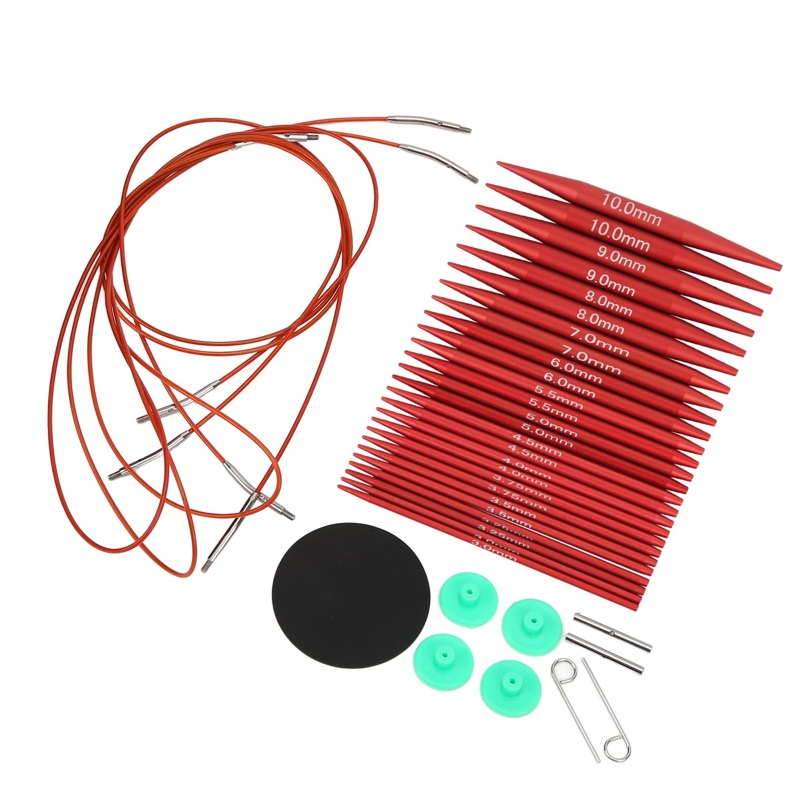 Premium Interchangeable Knitting Needles & Crochet Hooks Set - Perfect for Making Hats, Sweaters, Socks & DIY Crafts - Ideal for Beginners & Professional Knitters