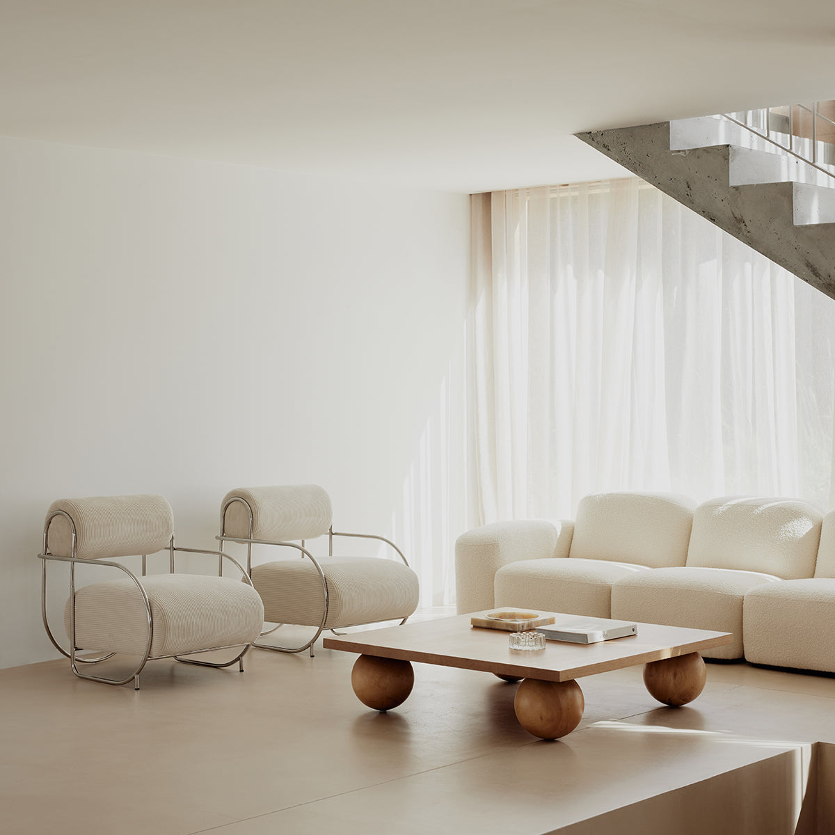 Sorrento Chromeo Armchair - Modern Accent Chair for Living Room, Bedroom & Office - Stylish & Comfortable Seating for Home Decor