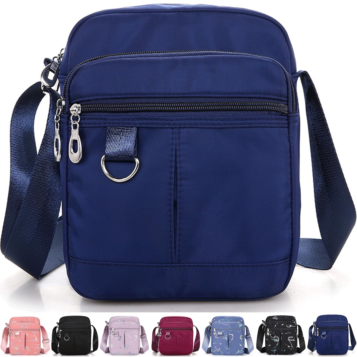 Lightweight Mini Crossbody Bag for Men & Women - Small Messenger Shoulder Bag with Multiple Pockets, Soft Travel Satchel Purse - Perfect for Daily Commute, Shopping & Weekend Trips