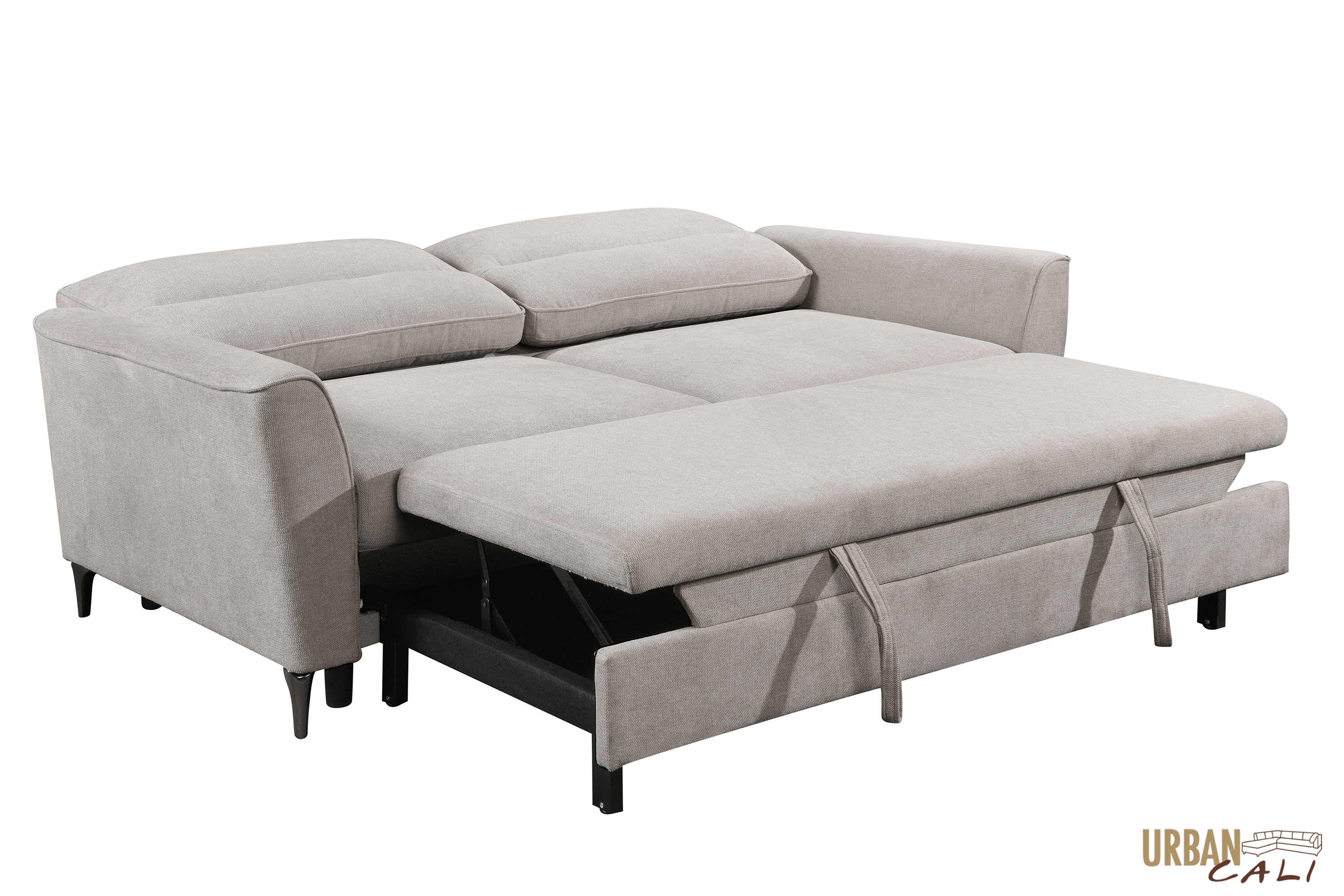Andara Beige San Jose Sleeper Sofa Bed - Convertible 3-in-1 Sofa, Loveseat & Bed for Small Spaces - Perfect for Apartments, Guest Rooms & Home Offices