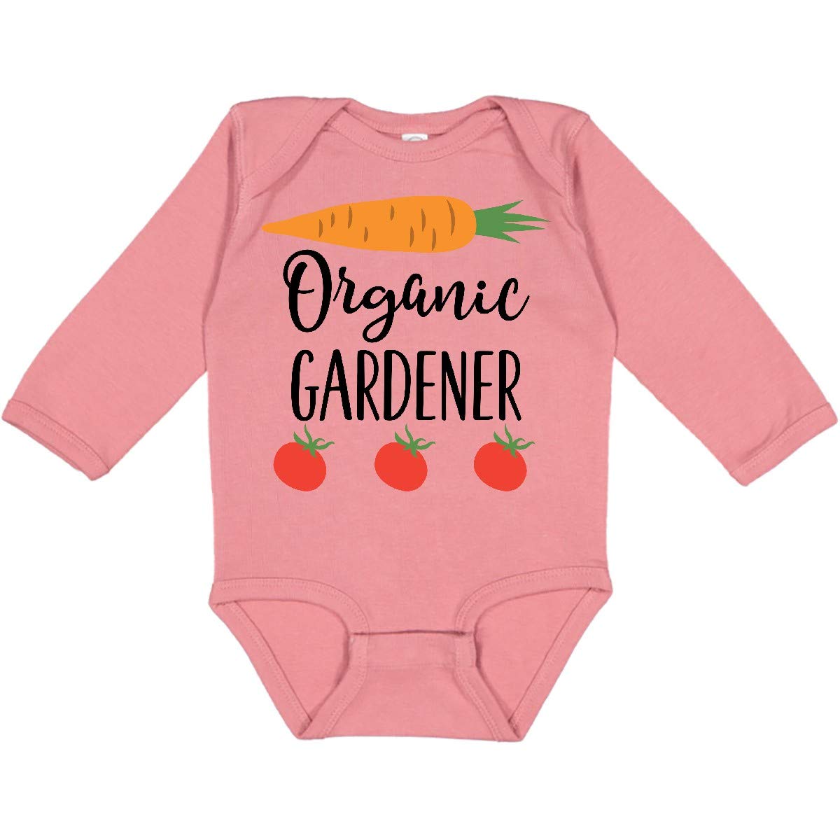 Inktastic Organic Gardening Long Sleeve Baby Bodysuit - Comfortable Cotton Creeper for Infants, Toddler Gardening Outfit, Outdoor Play & Family Activities