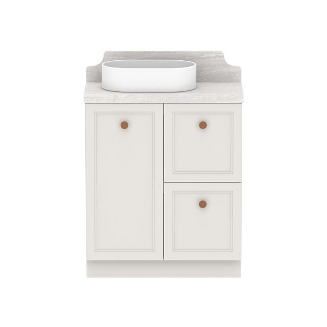ADP Mabel Ensuite Floor Standing Vanity with Cherry Pie Premium Solid Surface Benchtop - Modern Bathroom Vanity for Master Bath & Powder Room