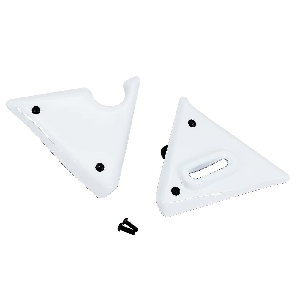 Honda CRF1100L Africa Twin Adventure Sport Motorcycle Side Fairing Cover Set - White ABS Plastic Cowls & Fender Protectors for Off-Road Riding & Adventure Touring Accessories