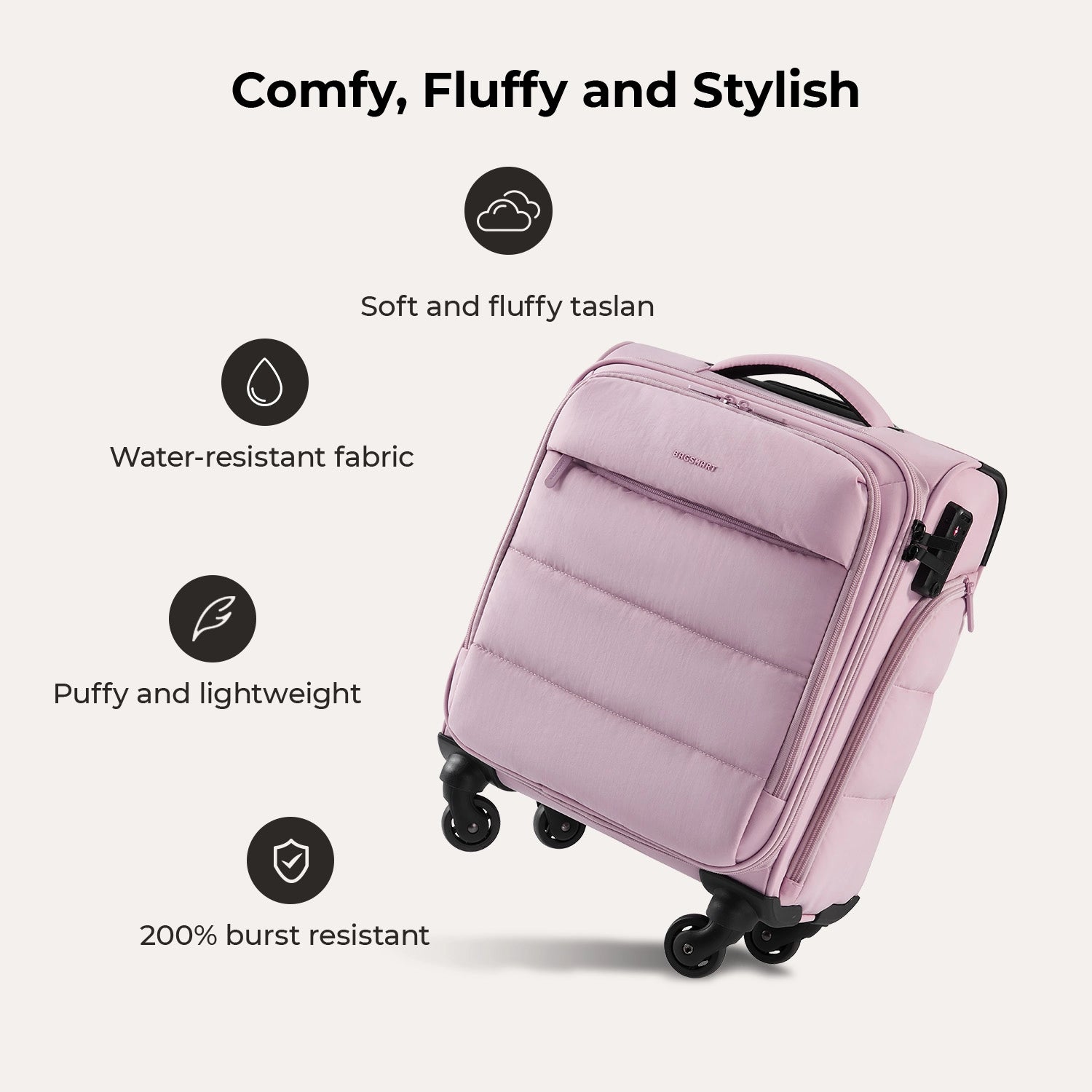 Bagsmart 16-Inch Personal Item Carry-On Luggage - Perfect for Air Travel, Weekend Getaways & Business Trips