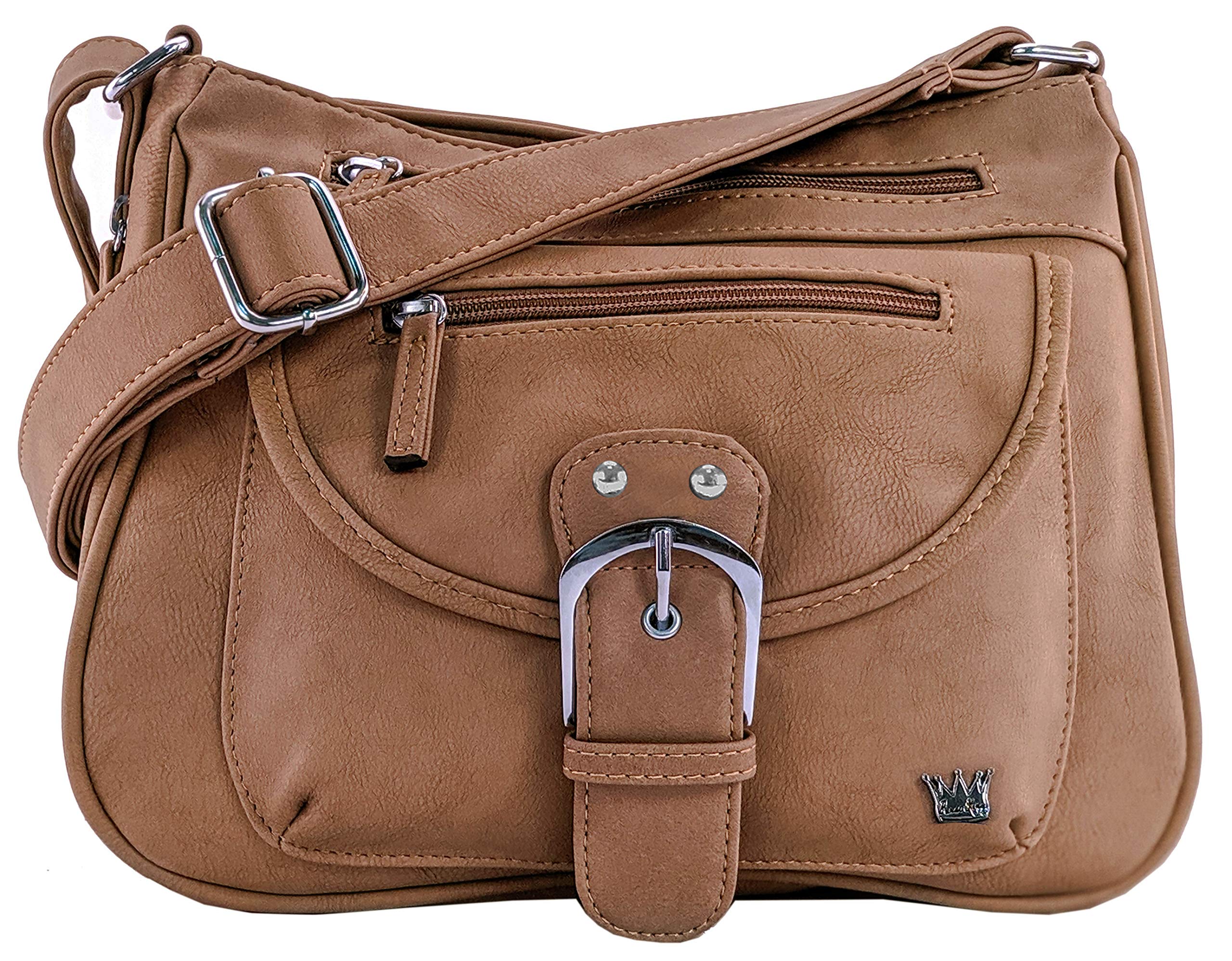 Best CCW Concealed Carry Handbag for Women - Pistol Crossbody & Shoulder Bag with Hidden Gun Pocket - Perfect for Everyday Carry, Travel & Self-Defense