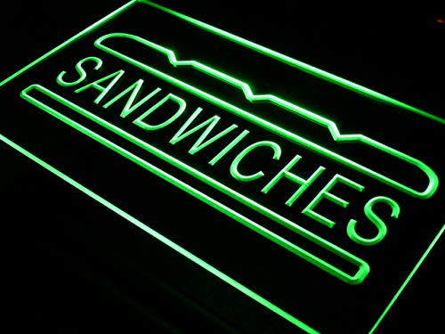 ADVPRO i413-g Custom Neon Light Sign for Sandwiches Cafe, Bar & Pub - Vibrant LED Open Sign for Business Storefront & Nightlife Venue Decoration